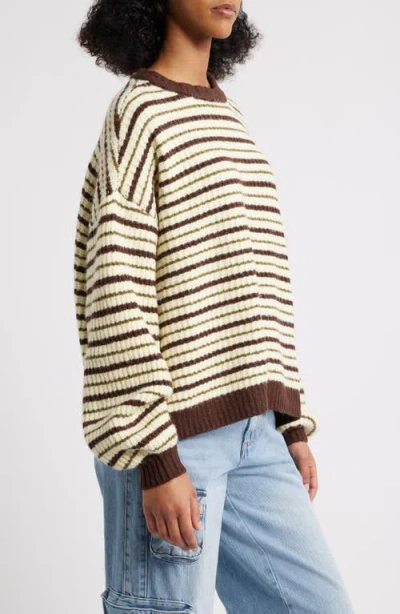 Pacsun Alexia Oversize Rib Sweater In Neutral