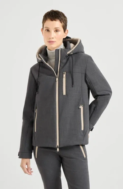 Brunello Cucinelli Mountain Outerwear Jacket In Gray