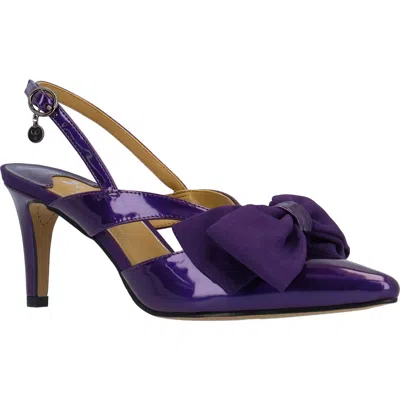 J. Reneé Morigen Slingback Pointed Toe Pump In Purple