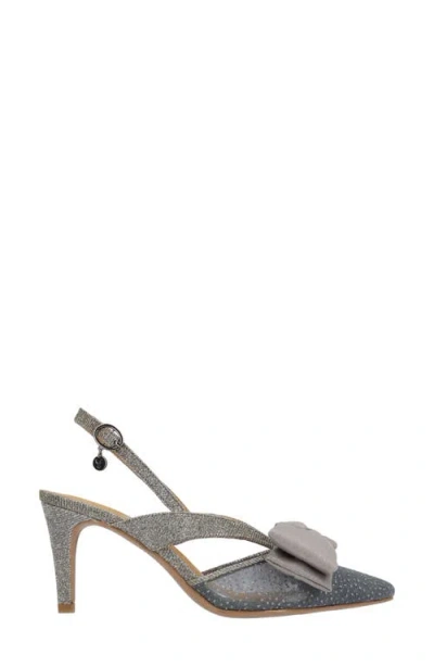 J. Reneé Morigen Slingback Pointed Toe Pump In Gray