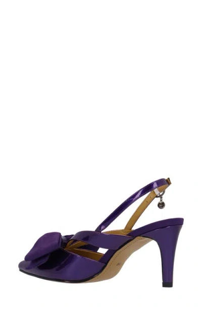 J. Reneé Morigen Slingback Pointed Toe Pump In Purple