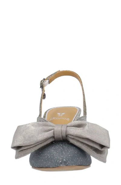 J. Reneé Morigen Slingback Pointed Toe Pump In Gray