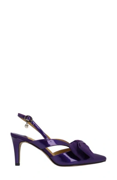 J. Reneé Morigen Slingback Pointed Toe Pump In Purple
