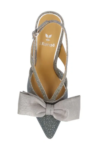 J. Reneé Morigen Slingback Pointed Toe Pump In Gray