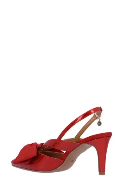 J. Reneé Morigen Slingback Pointed Toe Pump In Red