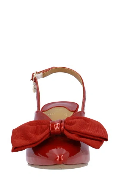 J. Reneé Morigen Slingback Pointed Toe Pump In Red