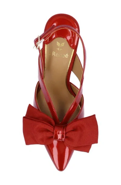 J. Reneé Morigen Slingback Pointed Toe Pump In Red