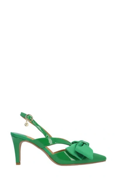 J. Reneé Morigen Slingback Pointed Toe Pump In Green