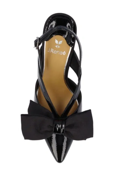 J. Reneé Morigen Slingback Pointed Toe Pump In Black