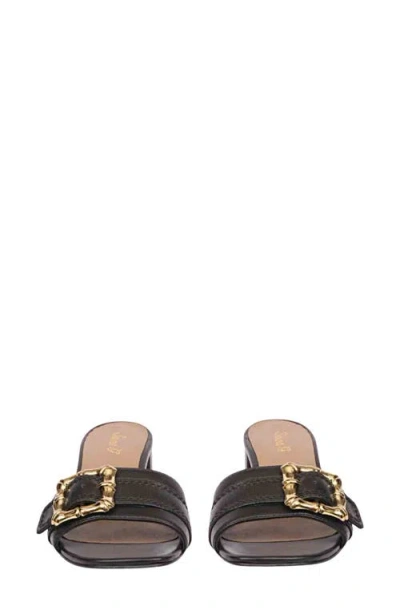 Saint G Glo Slide Sandal In Black