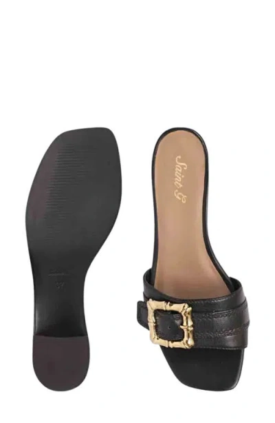 Saint G Glo Slide Sandal In Black