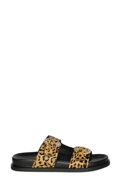 Saint G Ishie Genuine Calf Hair Slide Sandal In Multi
