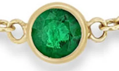 Zoë Chicco Bezel Opal Pendant Bracelet In Gold