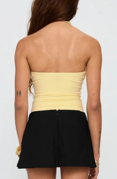 Princess Polly Dulce Vita Rib Bodysuit In Yellow