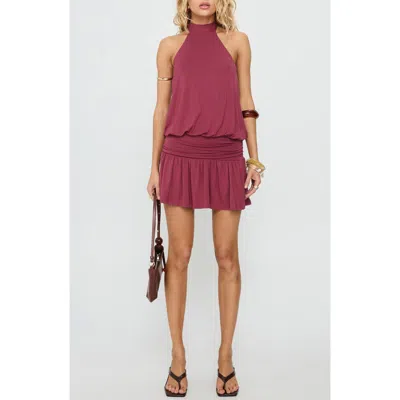 Princess Polly Lealeia Halter Minidress In Pink
