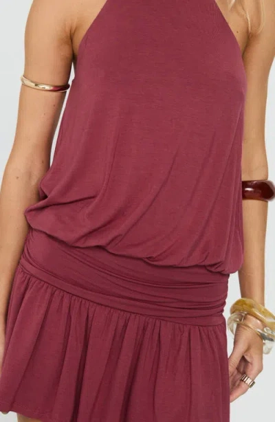 Princess Polly Lealeia Halter Minidress In Pink