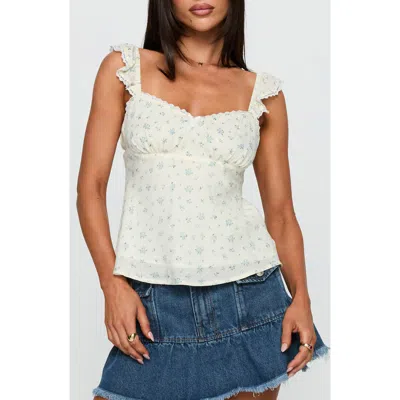 Princess Polly Madaleine Ruffle Strap Top In Pink