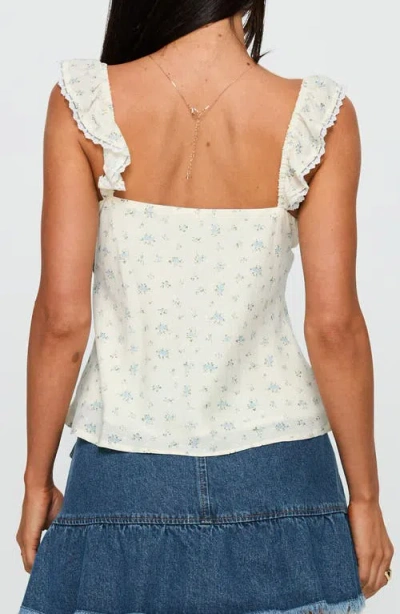 Princess Polly Madaleine Ruffle Strap Top In Pink