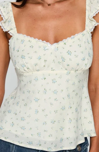 Princess Polly Madaleine Ruffle Strap Top In Pink