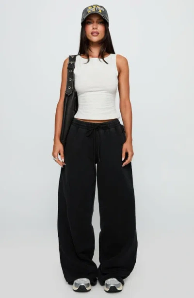 Princess Polly Bleeker Marl Sleeveless Top In White