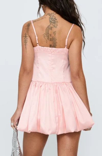 Princess Polly Marabou Bubble Hem Minidress In Pink