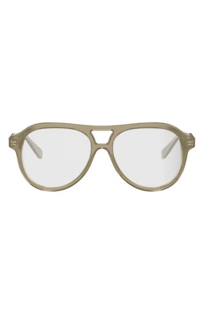 Celine 54mm Thin Pilot Optical Glasses In Green