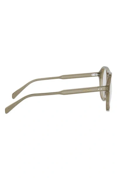 Celine 54mm Thin Pilot Optical Glasses In Green