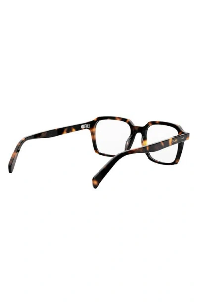 Celine 52mm Thin Square Optical Glasses In Black