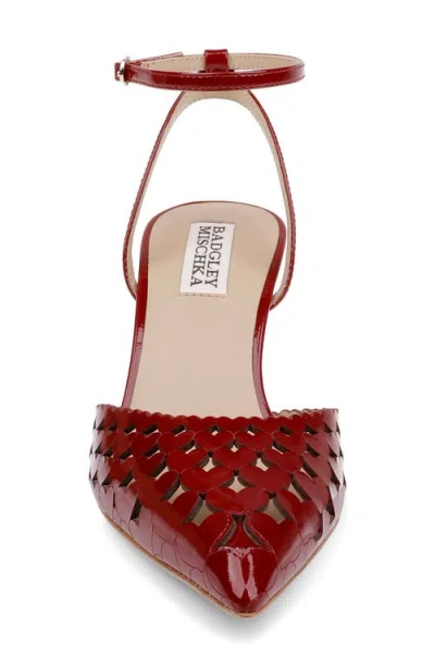 Badgley Mischka Omelia Ankle Strap Pump In Multi