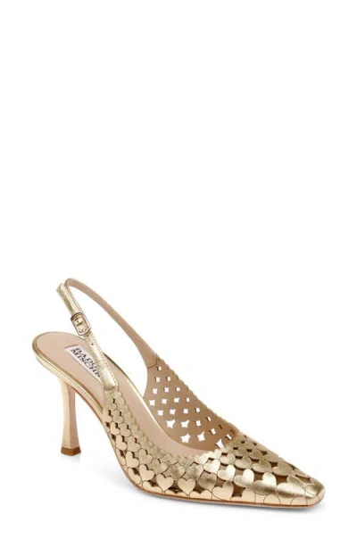 Badgley Mischka Onna Slingback Pump In Gold