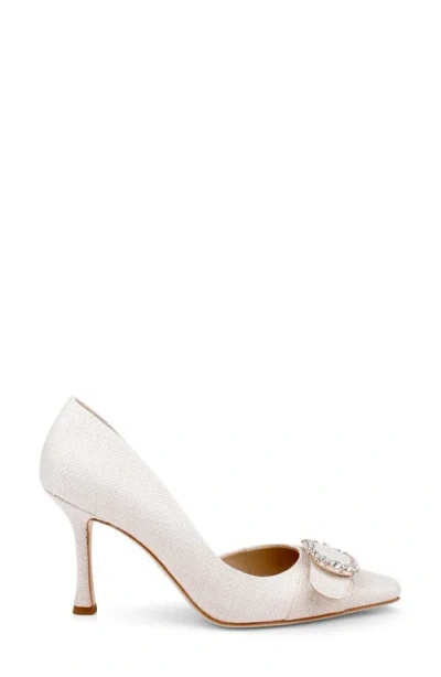Badgley Mischka Odyssey Half D'orsay Pump In Neutral
