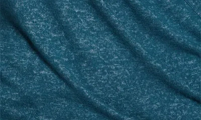 Loveappella Wrap Front Side Tie Knit Top In Blue