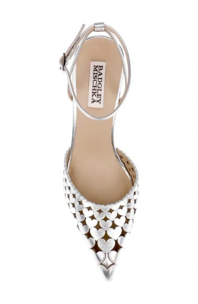 Badgley Mischka Omelia Ankle Strap Pump In Multi