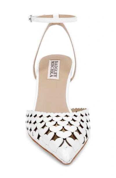 Badgley Mischka Omelia Ankle Strap Pump In Animal Print