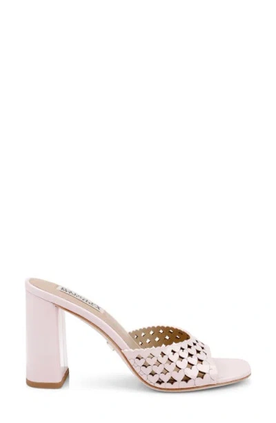 Badgley Mischka Omni Laser-cut Heart Sandal In Pink