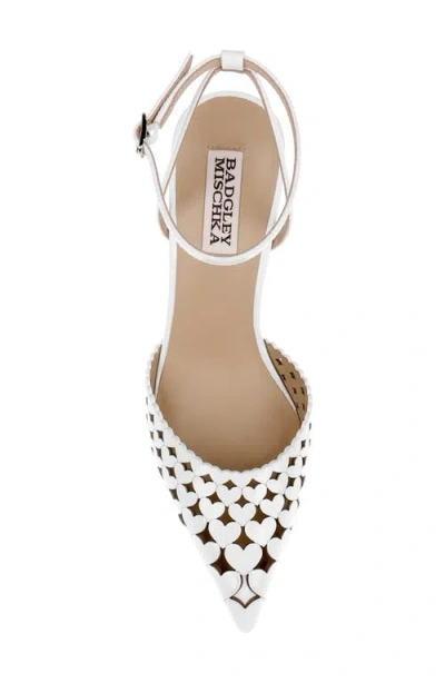 Badgley Mischka Omelia Ankle Strap Pump In Animal Print