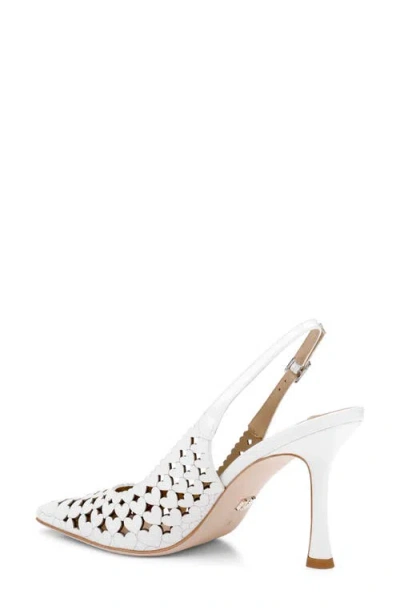Badgley Mischka Onna Slingback Pump In White