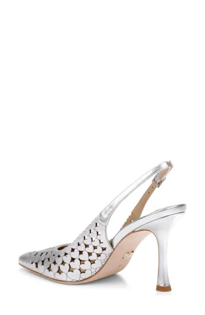 Badgley Mischka Onna Slingback Pump In Silver