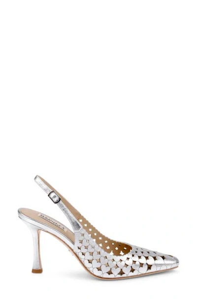 Badgley Mischka Onna Slingback Pump In Silver