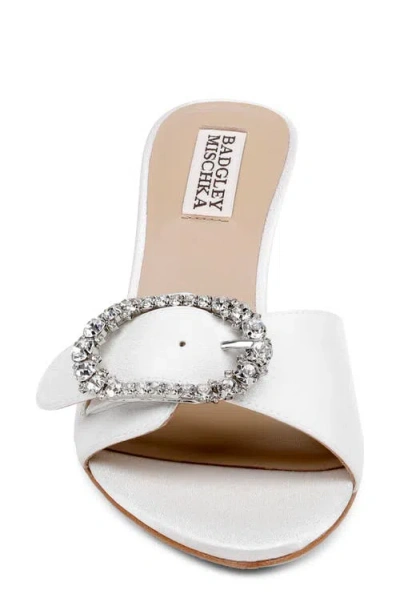 Badgley Mischka Odetta Sandal In White