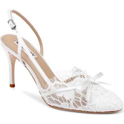 Badgley Mischka Oakville Slingback Pump In White