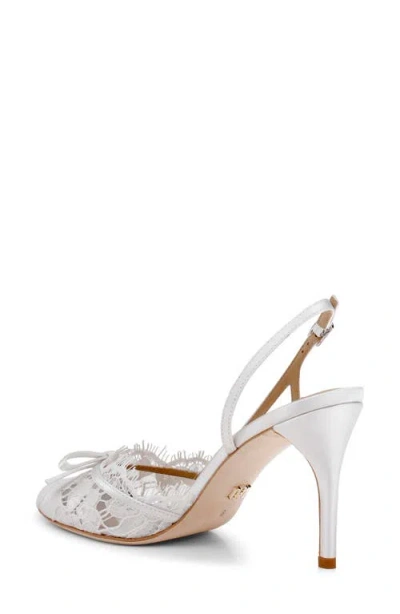 Badgley Mischka Oakville Slingback Pump In White