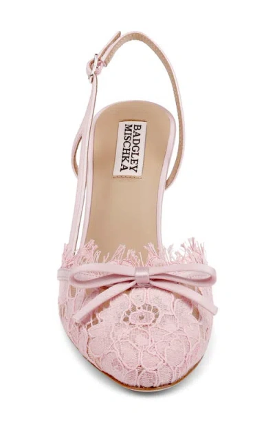 Badgley Mischka Oakville Slingback Pump In Pink