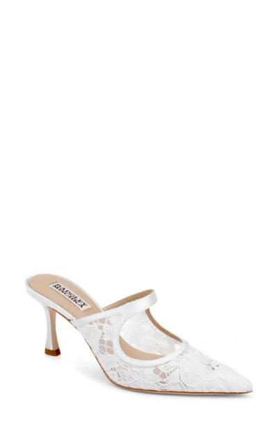 Badgley Mischka Oaklyn Cutout Mule In White