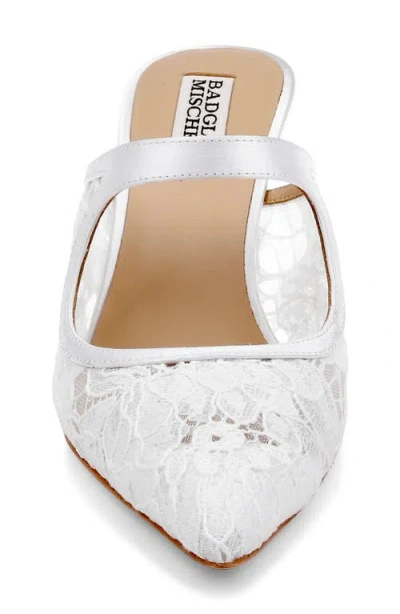 Badgley Mischka Oaklyn Cutout Mule In White