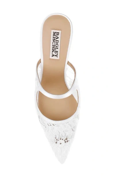 Badgley Mischka Oaklyn Cutout Mule In White