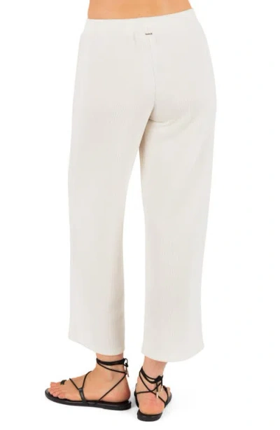 Hurley Positano Rib Ankle Wide Leg Pants In Multi