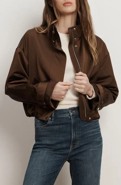 Veronica Beard Bateman Cotton Blend Jacket In Brown