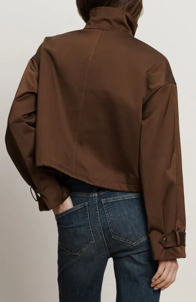 Veronica Beard Bateman Cotton Blend Jacket In Brown
