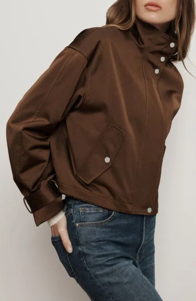 Veronica Beard Bateman Cotton Blend Jacket In Brown